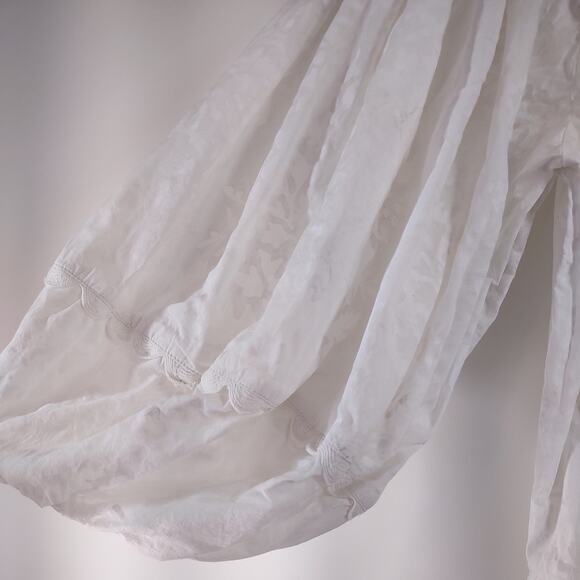 Juliet Dunn London White Tiered Dress, One Size - Picture 6 of 10